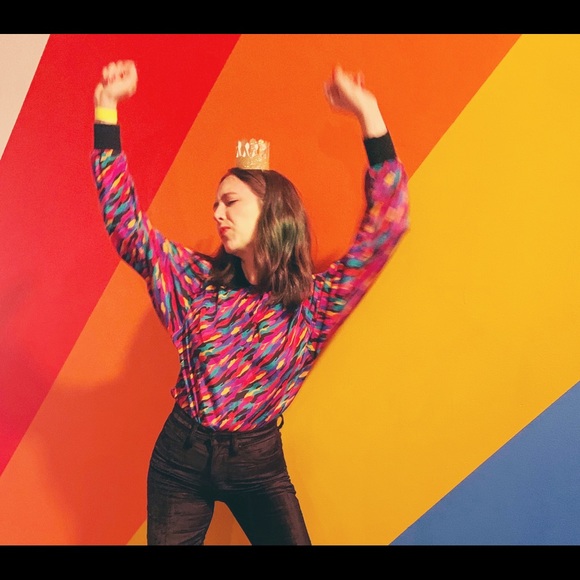 Fun Vintage 80s Top - Picture 2 of 5